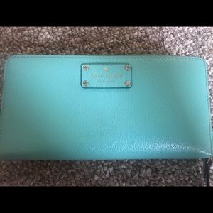Kate spade zip up wallet